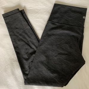 Lululemon Gray Wunder Under High Rise 7/8 Length